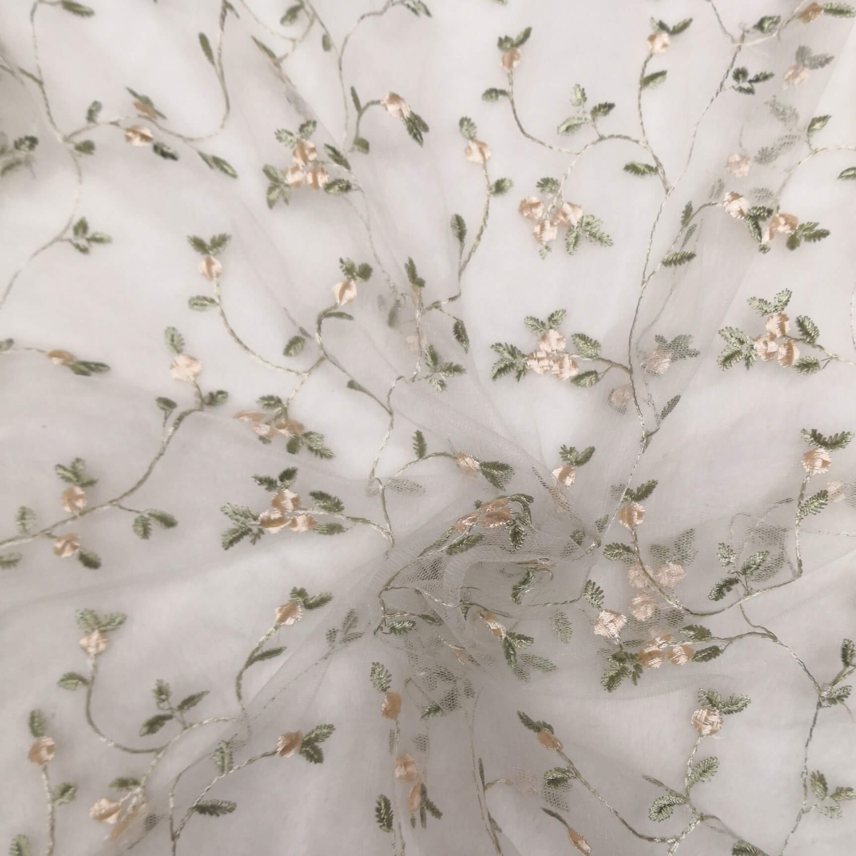 Dress Ditsy Floral Kids Polyester Lace Fabric for Women's Wear Wholesa