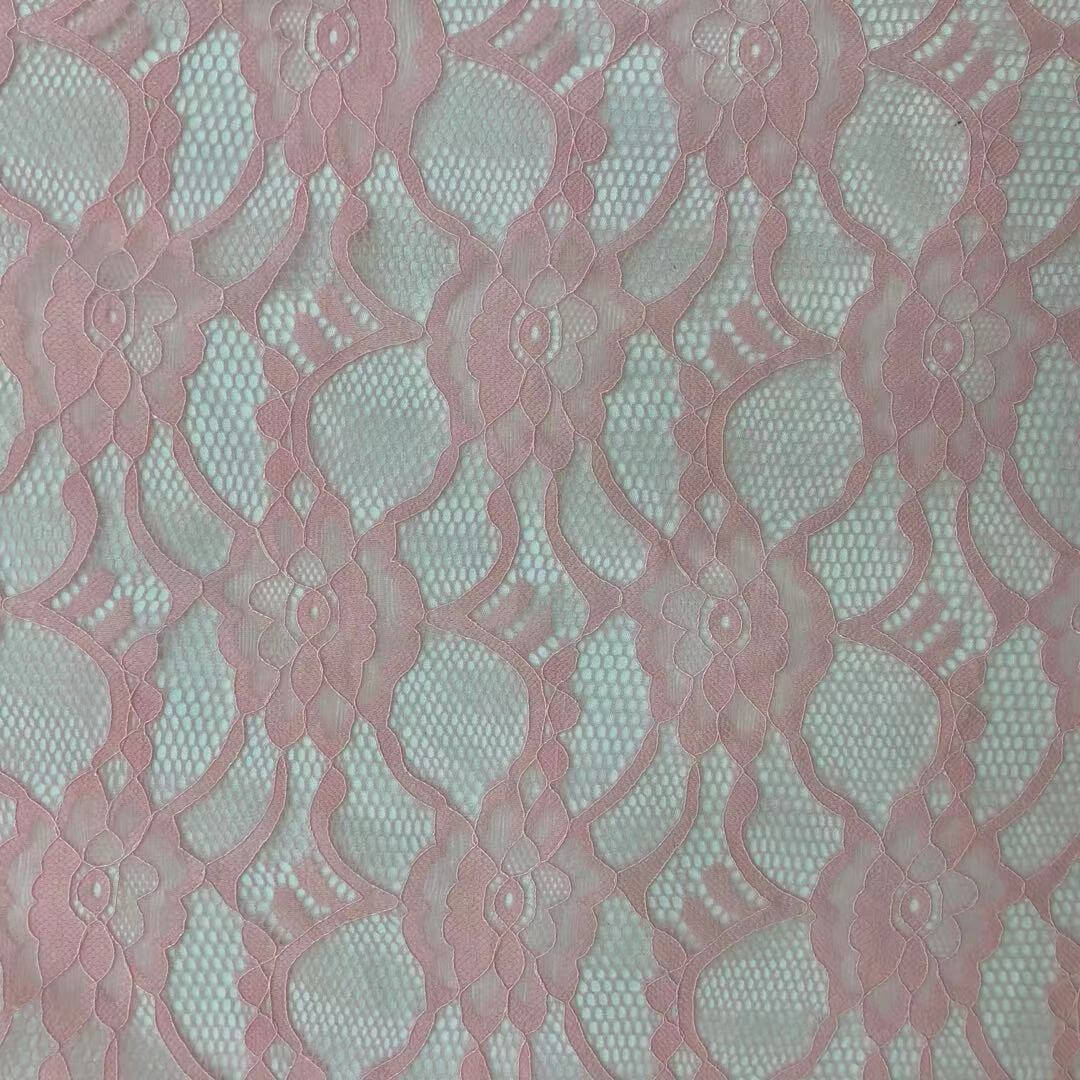 Lace Fabric Bridal Evening Nylon Warp Knit for Women's Wear Wholesale