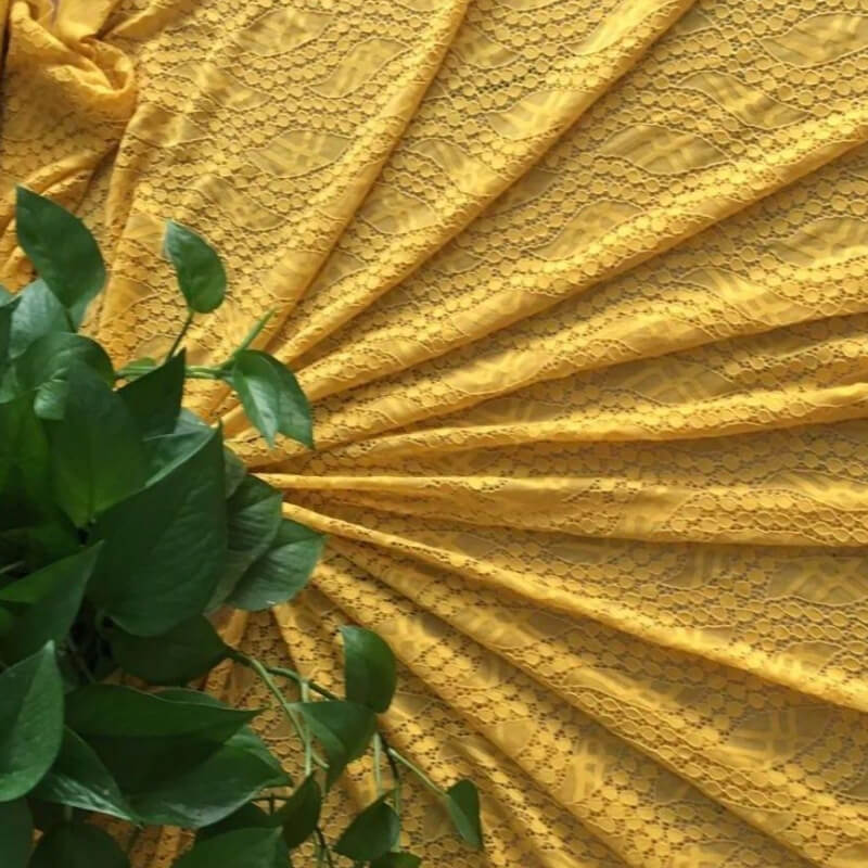 Lace Trim Nylon Warp Knit Lace Fabric for Apparel Wholesale Supplier