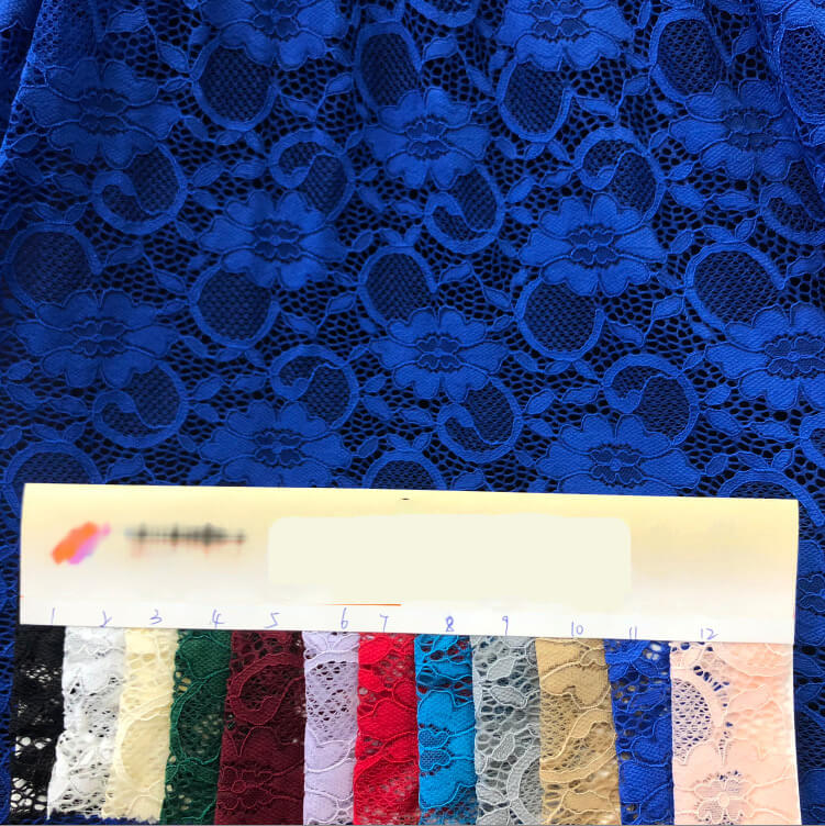 Lace Fabric Dress Bridal Nylon Warp Knit for Women's Wear Wholesale Su