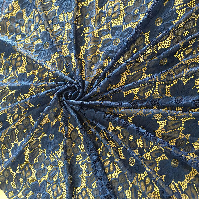 Lace Fabric Cutwork Nylon Warp Knit Wholesale Supplier