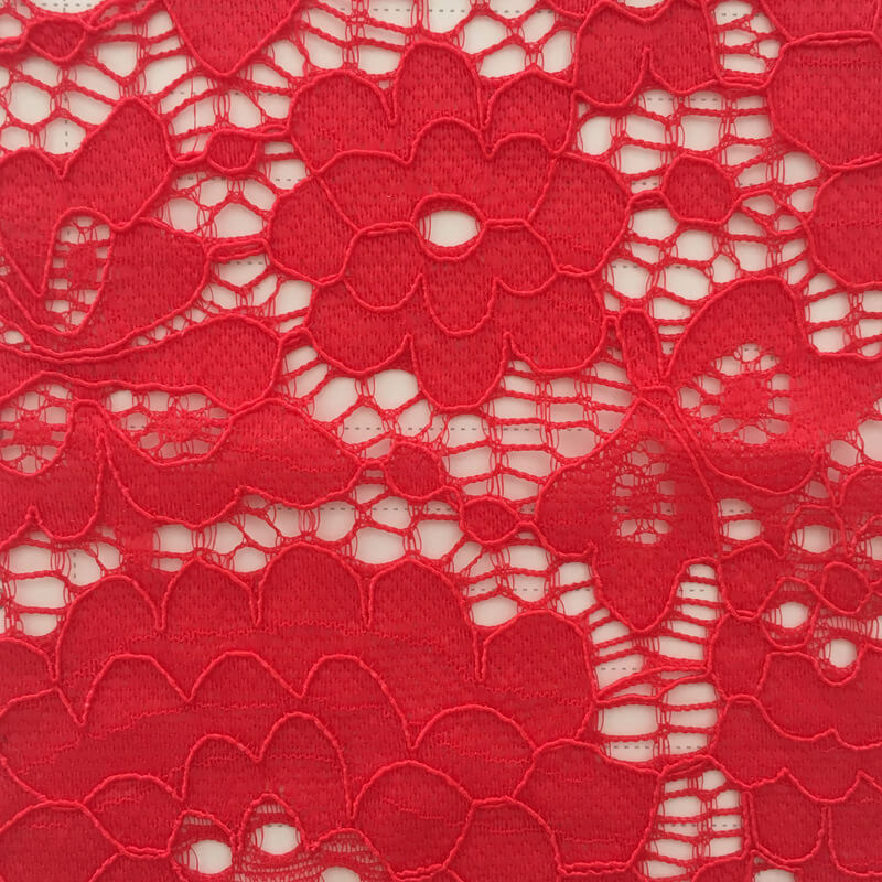 Lace Fabric Cutwork Nylon Warp Knit Wholesale Supplier 7