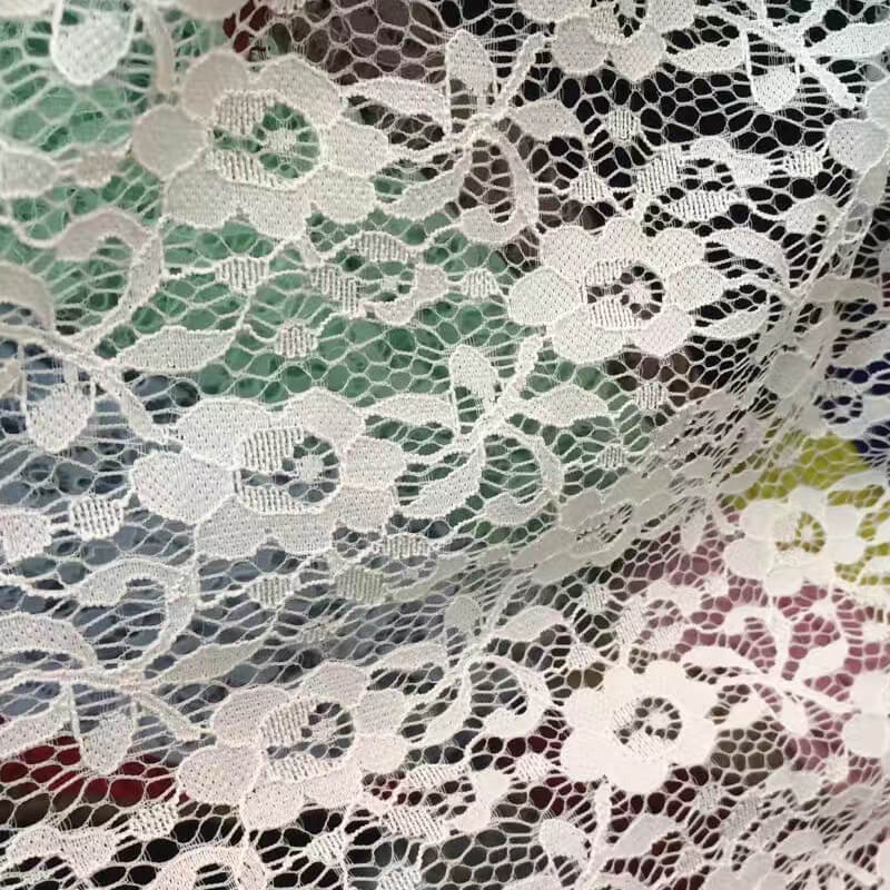 Lace Trim Lace Fabric Cutwork Nylon Warp Knit for Kids Wear Wholesale
