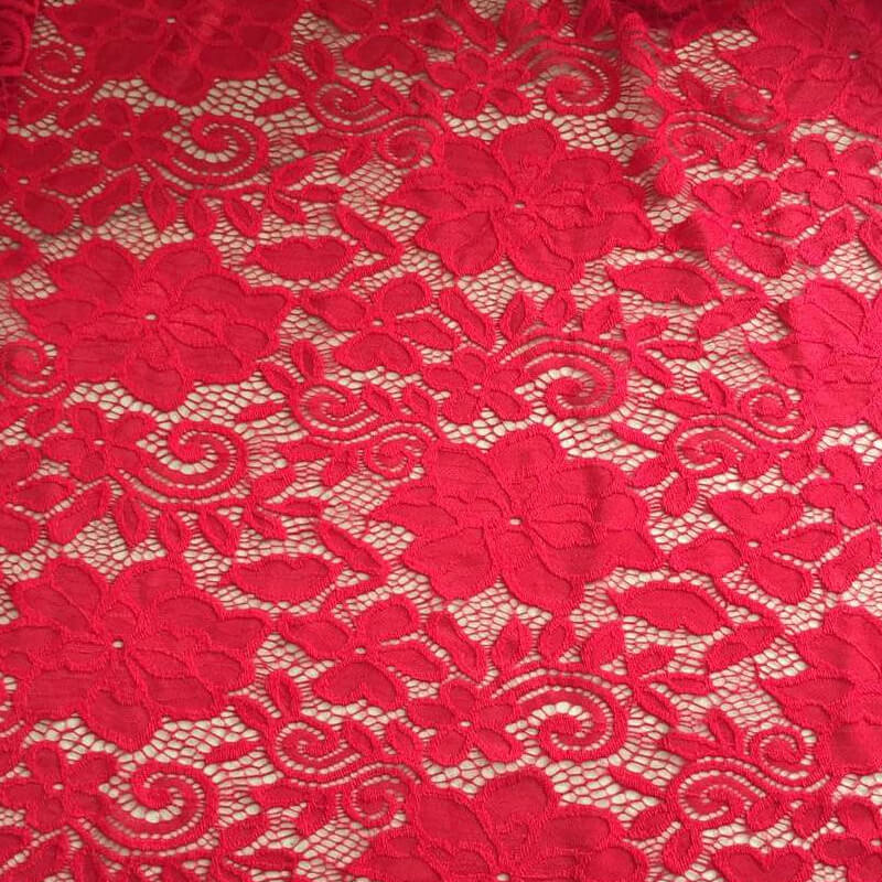 Lace Trim Women's Nylon Warp Knit Lace Fabric for Women's Wear Wholesa