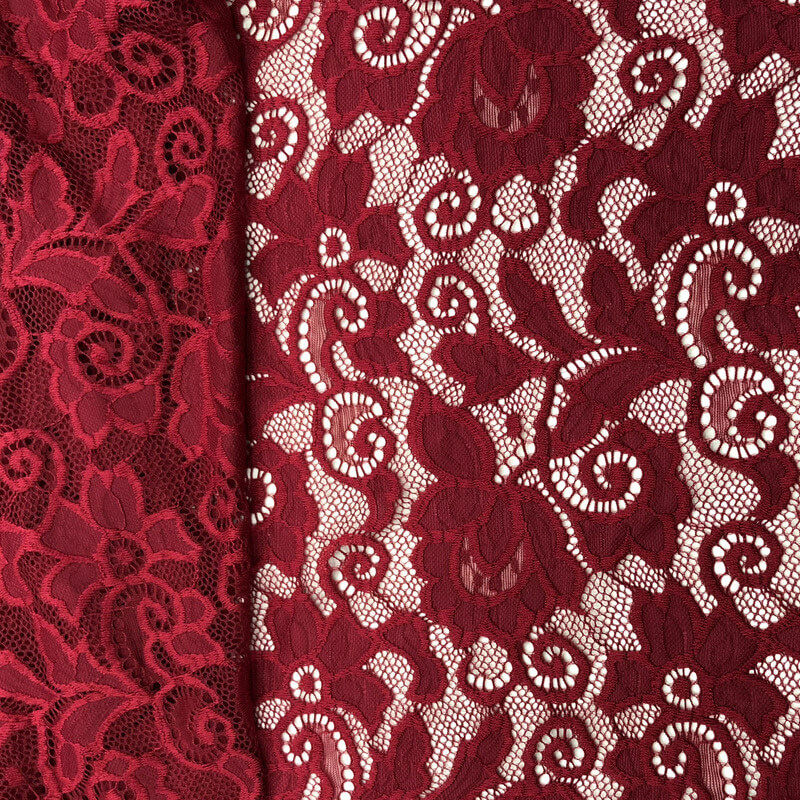 Lace Trim Nylon Warp Knit Lace Fabric for Apparel Wholesale Supplier