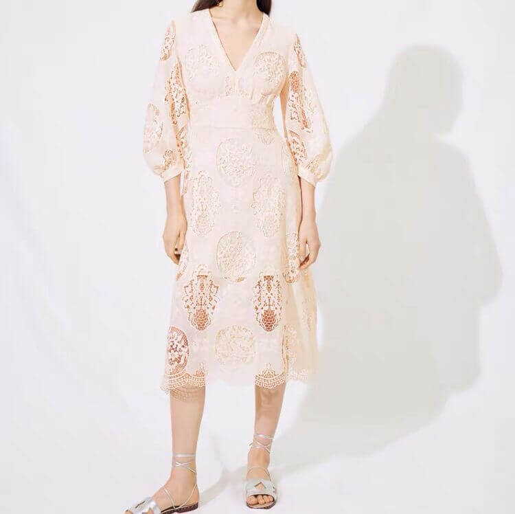 Lace Fabric Milk Silk Cutwork Polyester for Bridal Wholesale Supplier 7