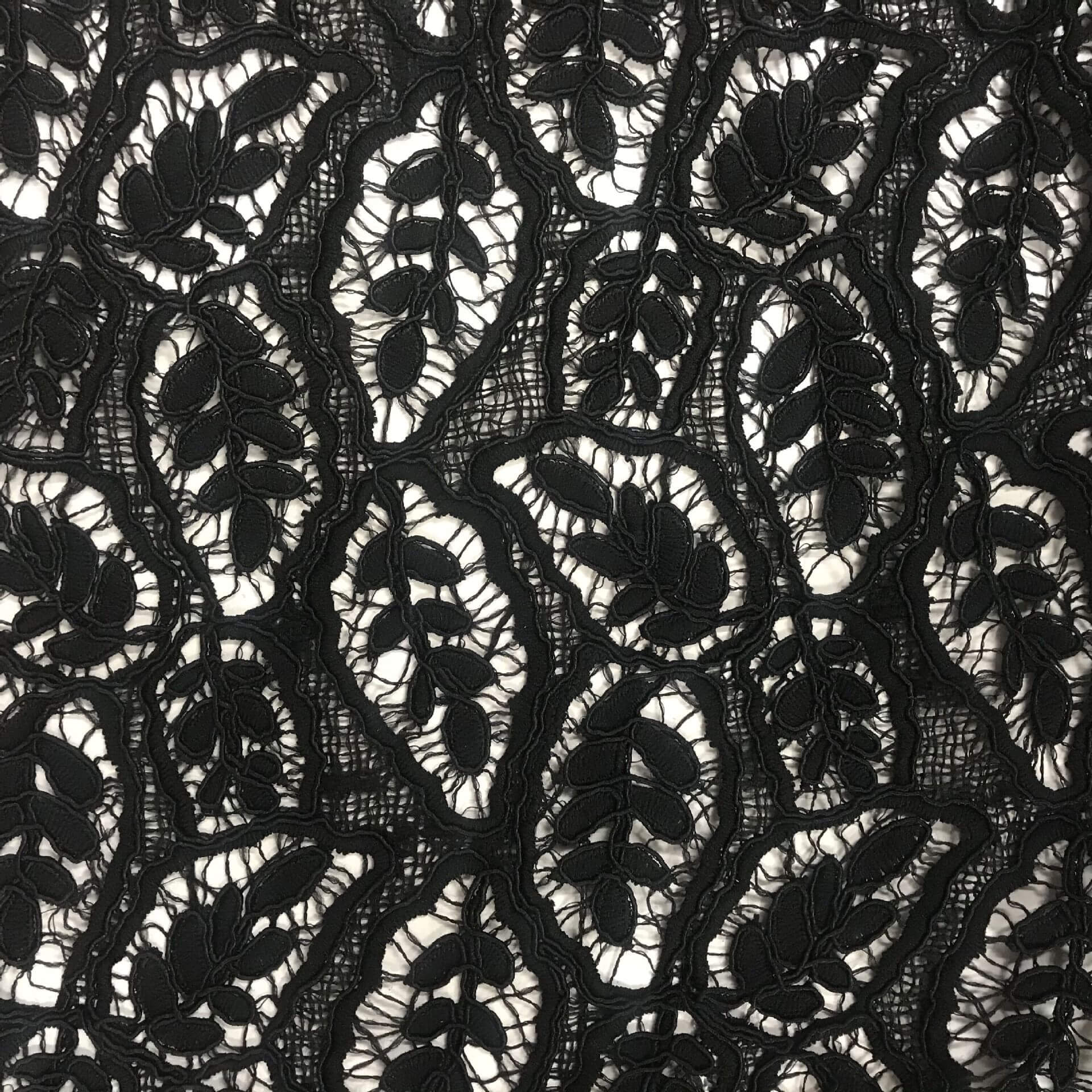 Embroidered Fabric Milk Silk Water Soluble Polyester Lace Fabric for B