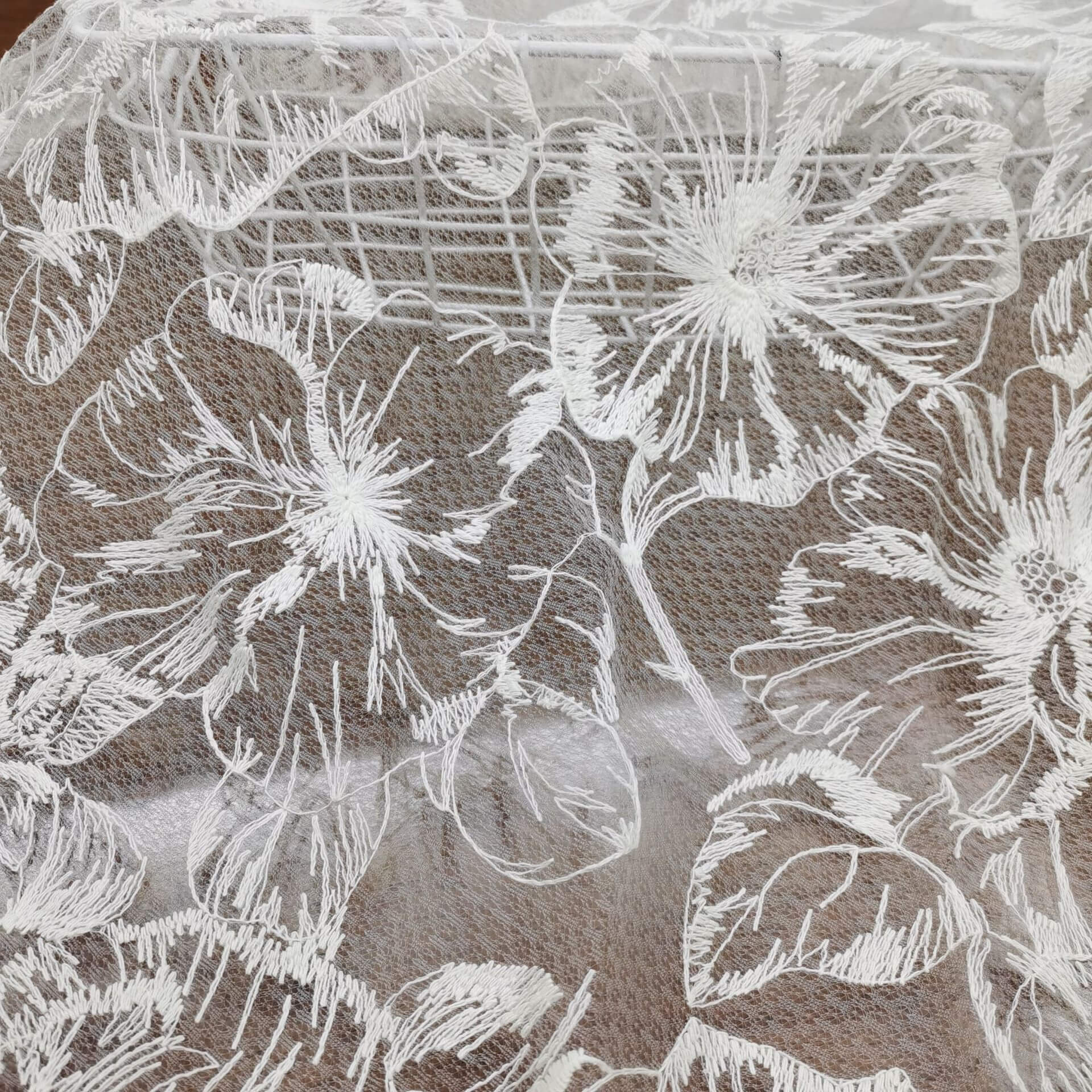 Lace Fabric Embroidered Fabric Water Soluble 100% Cotton Wholesale Sup