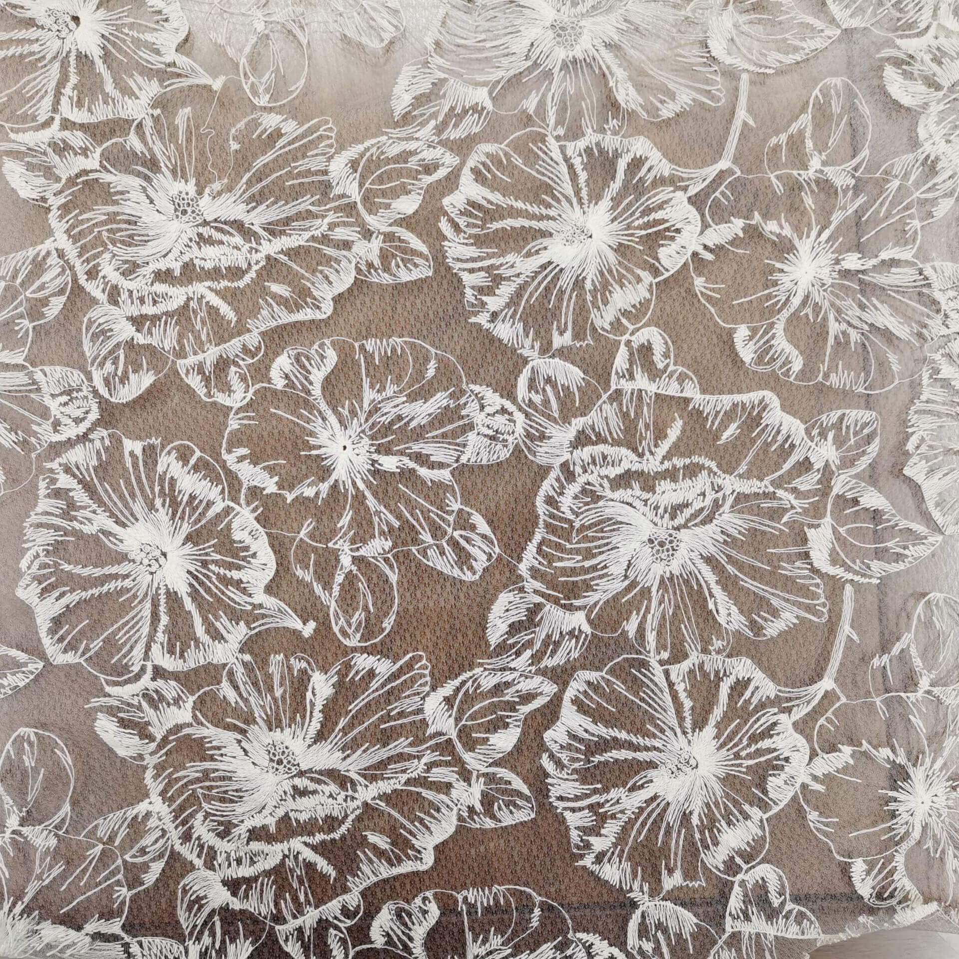 Lace Fabric Embroidered Fabric Water Soluble 100% Cotton Wholesale Sup