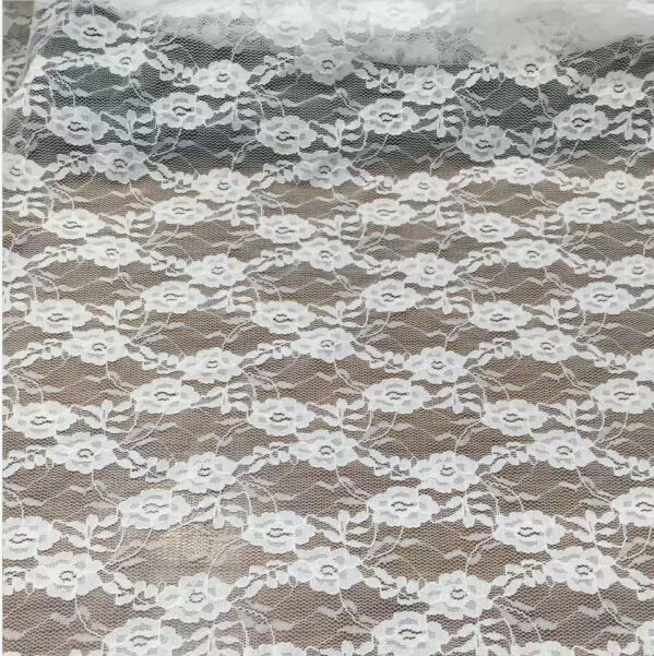 Dress Small Floral Bridal Nylon Warp Knit Lace Fabric for Women's Wear