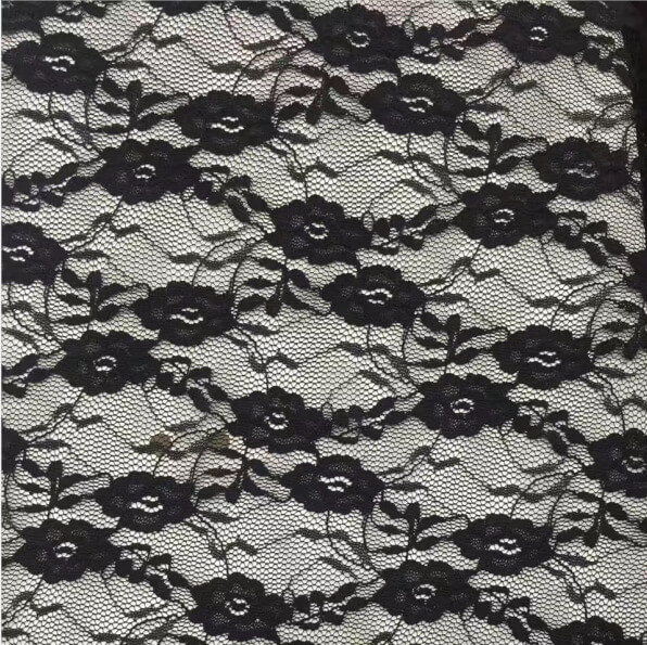 Dress Small Floral Bridal Nylon Warp Knit Lace Fabric for Women's Wear