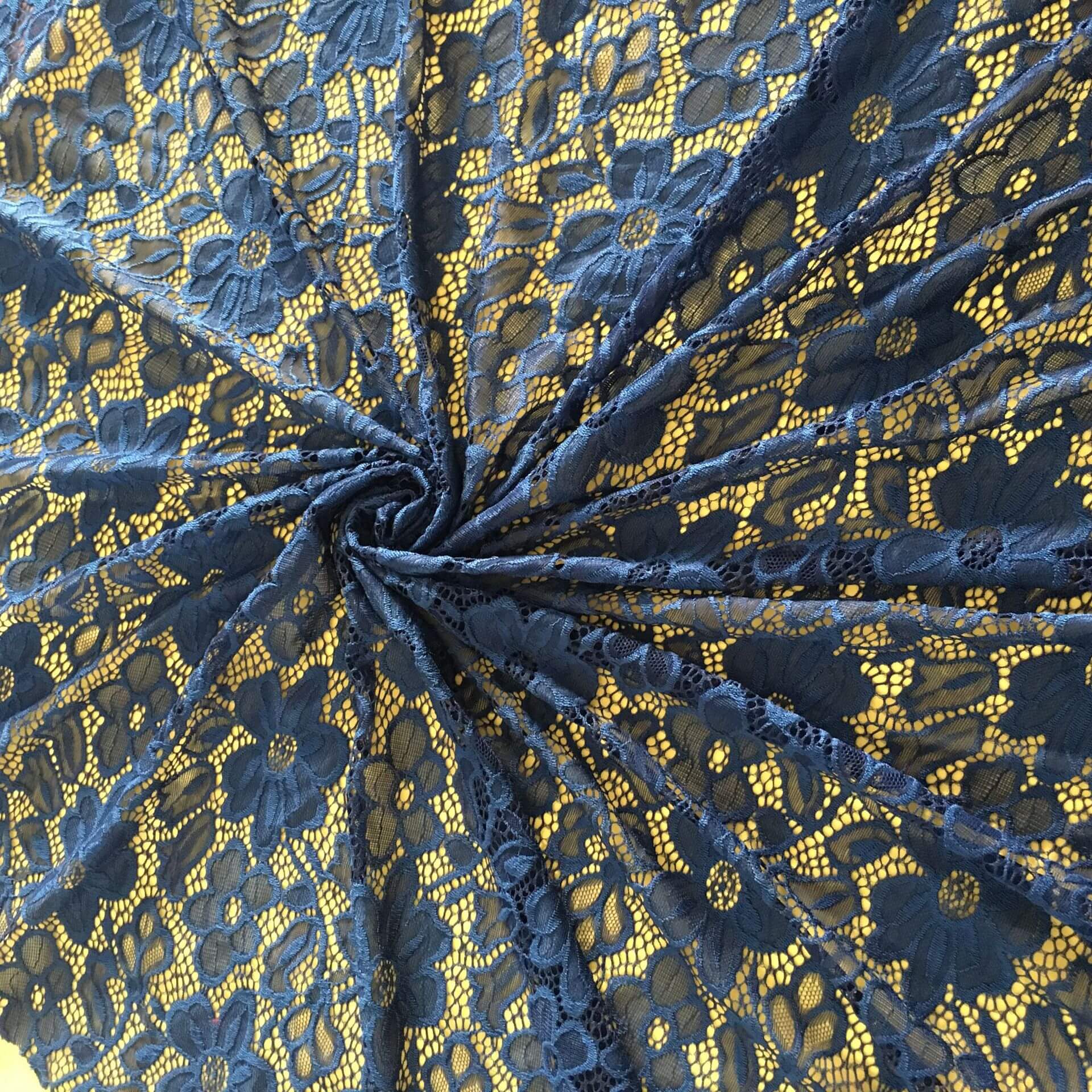 Lace Fabric Cutwork Nylon Warp Knit Wholesale Supplier