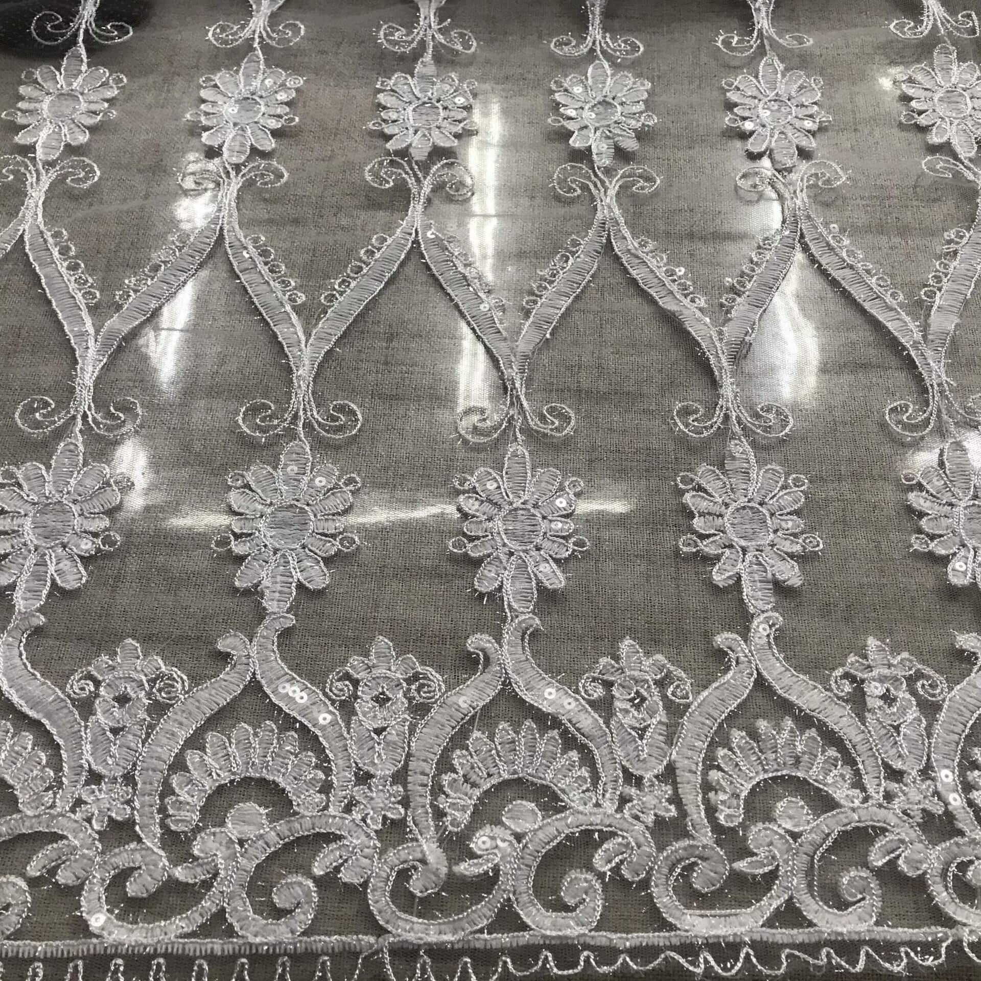 Lace Fabric Polyester Thread Water Soluble Polyester for Bridal Wholes 5