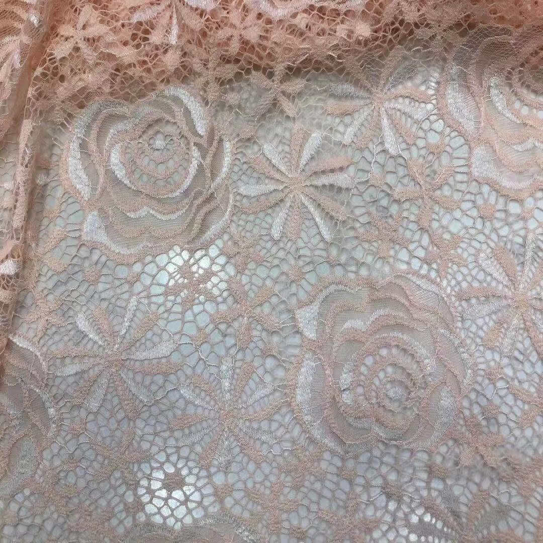 Lace Fabric Dress Large Floral for Women's Wear Wholesale Supplier 4