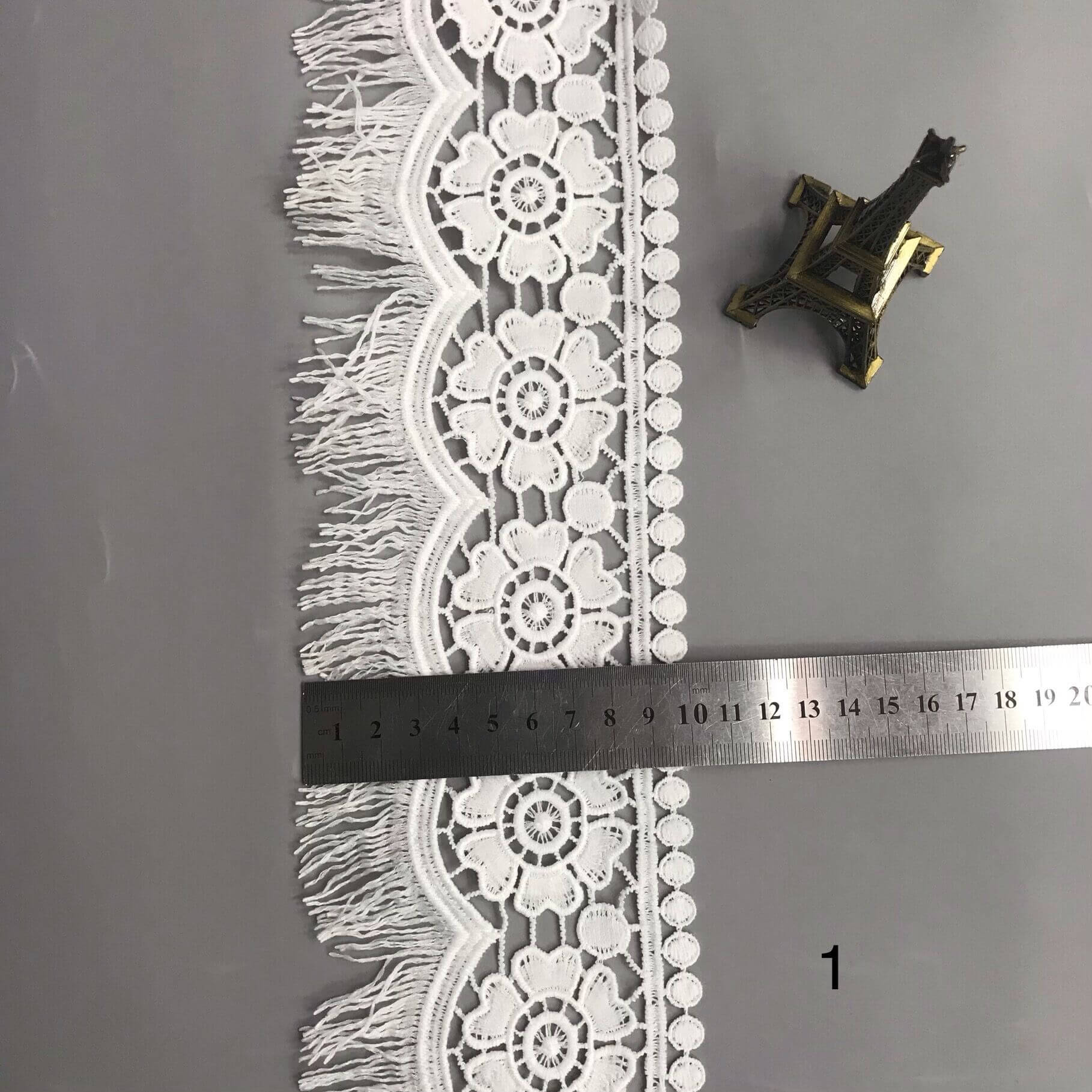 Milk Silk Wide Lace Cutwork Polyester Lace Fabric for Lingerie Wholesa