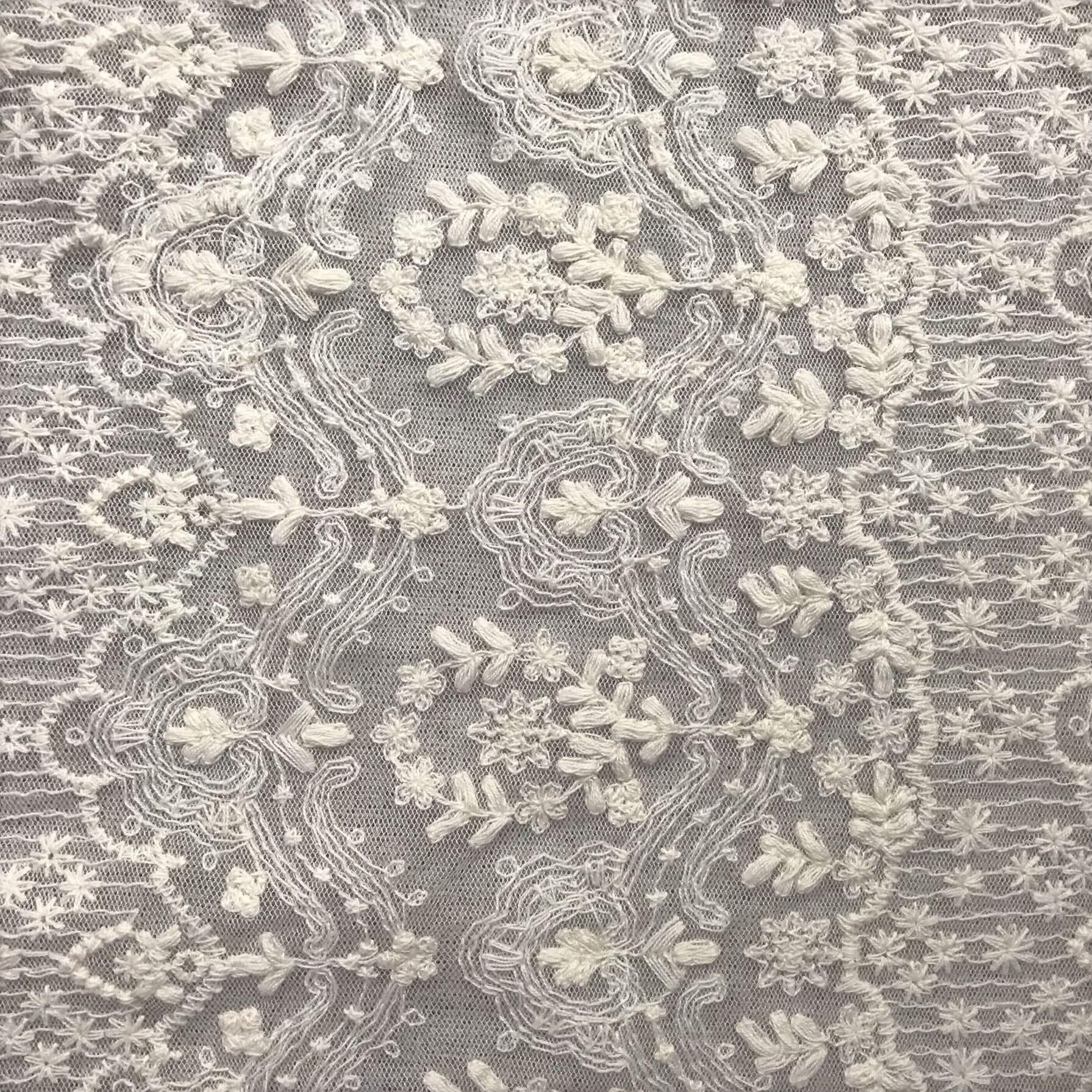 Lace Fabric Water Soluble Lace Fabric Dress Polyester for Women's Wear