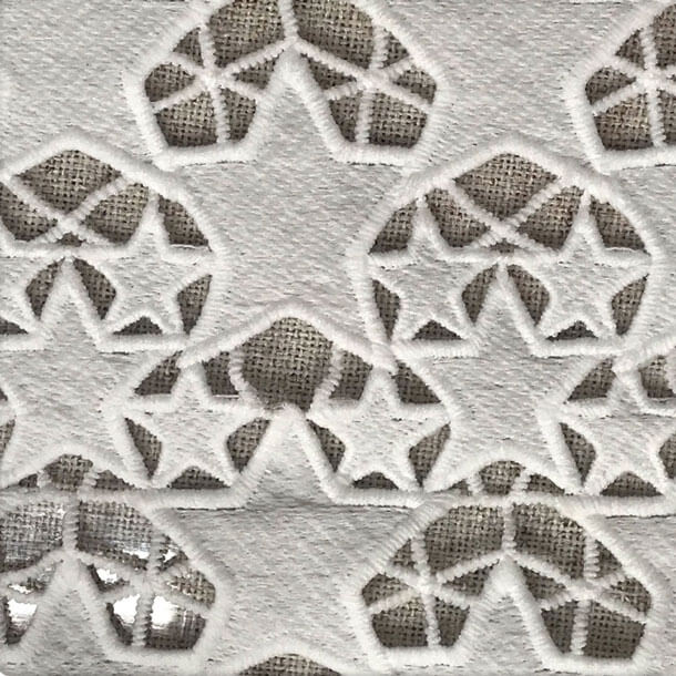 Lace Fabric Embroidered Fabric Milk Silk Polyester for Women's Wear Wh