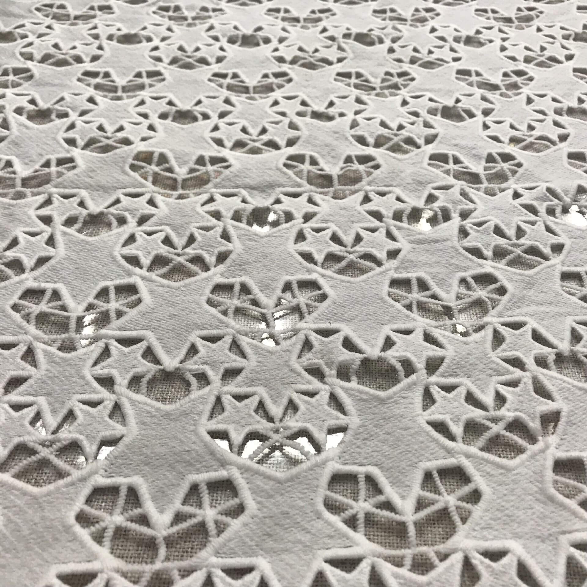 Lace Fabric Embroidered Fabric Milk Silk Polyester for Women's Wear Wh 3
