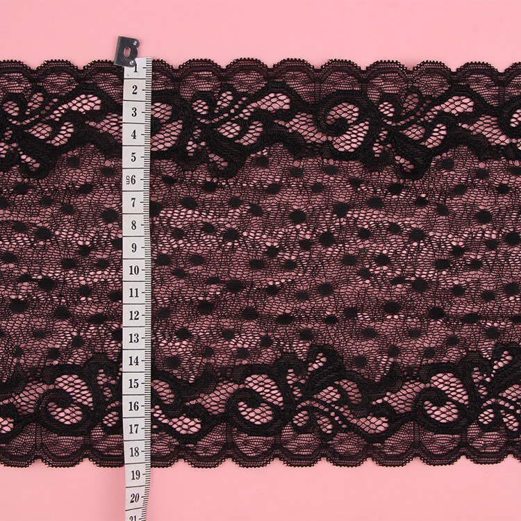 Lace Trim Lingerie Nylon Warp Knit Lace Fabric for Lingerie Wholesale