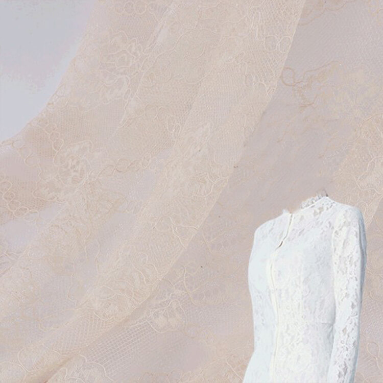 Lace Fabric Dress Cutwork Nylon for Women's Wear Wholesale Supplier 5