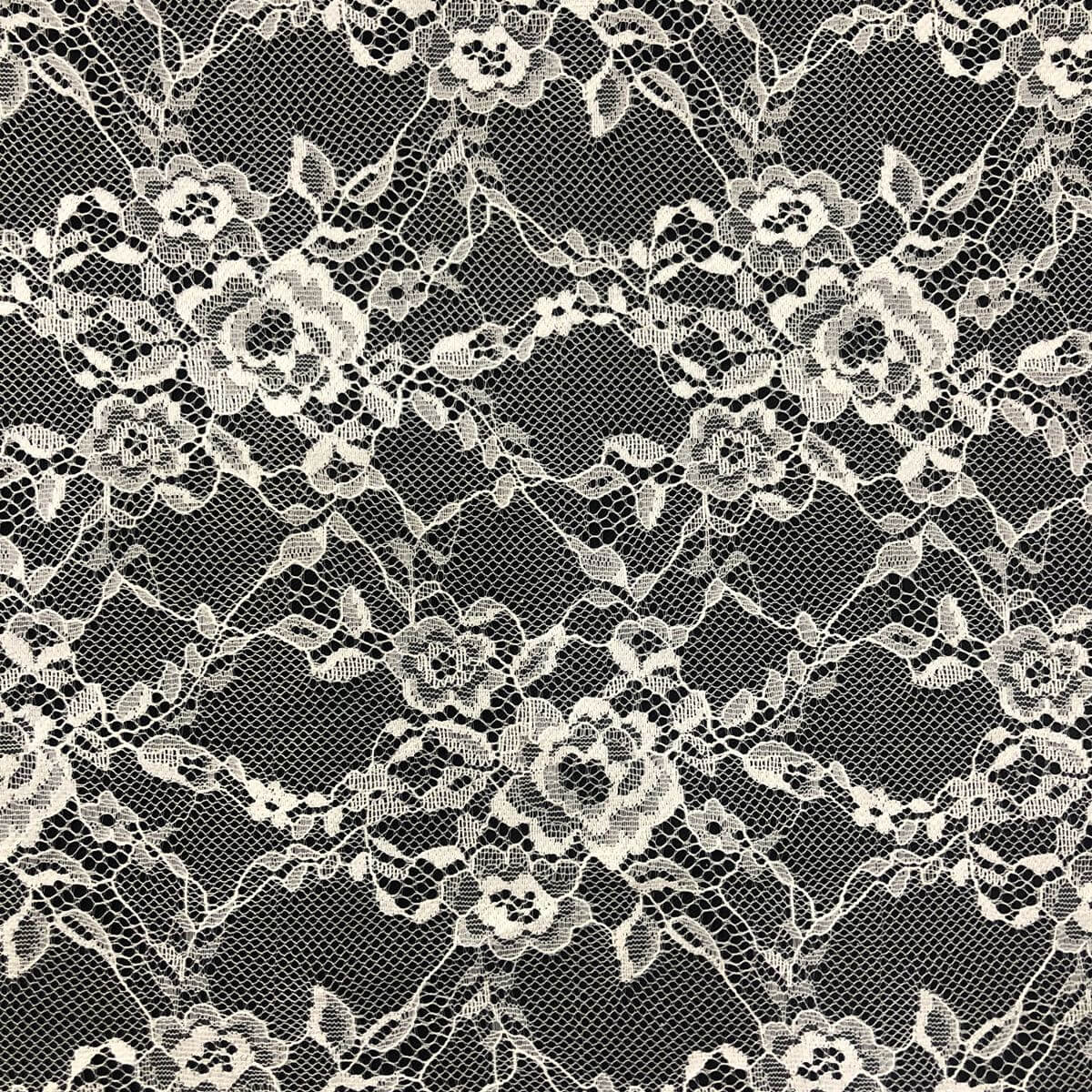 Lace Fabric Small Floral White Nylon for Bridal Wholesale Supplier 4
