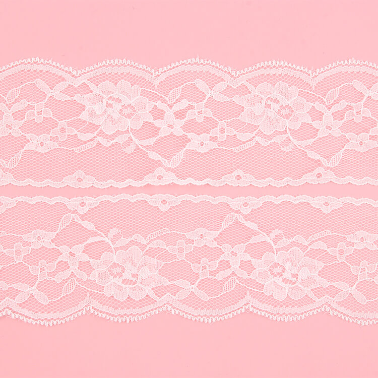 Lace Trim White Nylon Lace Fabric for Apparel Wholesale Supplier