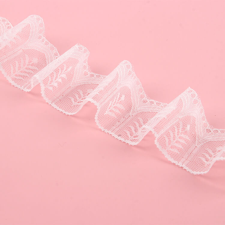 Lace Trim White Nylon Lace Fabric for Apparel Wholesale Supplier 3