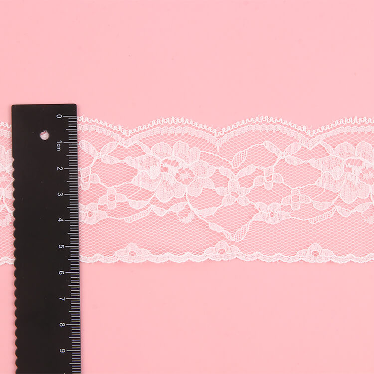 Lace Trim White Nylon Lace Fabric for Apparel Wholesale Supplier 8