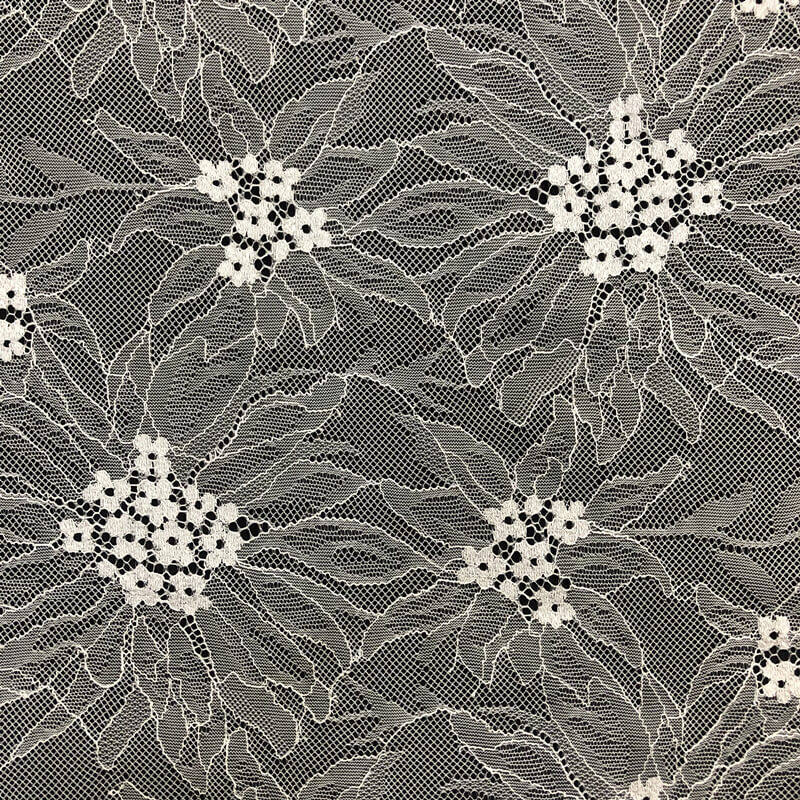 Lace Fabric Floral White for Bridal Wholesale Supplier