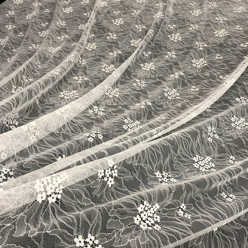 Lace Fabric Floral White for Bridal Wholesale Supplier 6