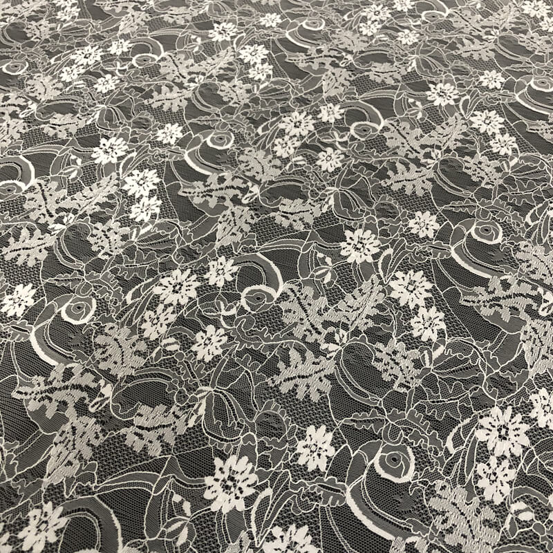 Lace Fabric White Bridal Nylon for Bridal Wholesale Supplier