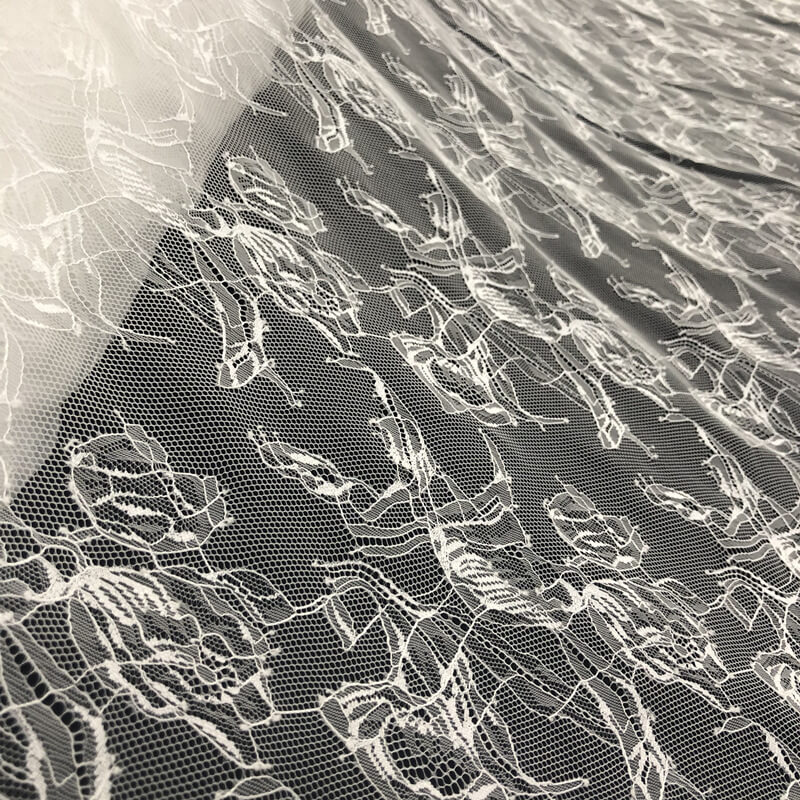 Lace Fabric White Bridal Nylon for Bridal Wholesale Supplier