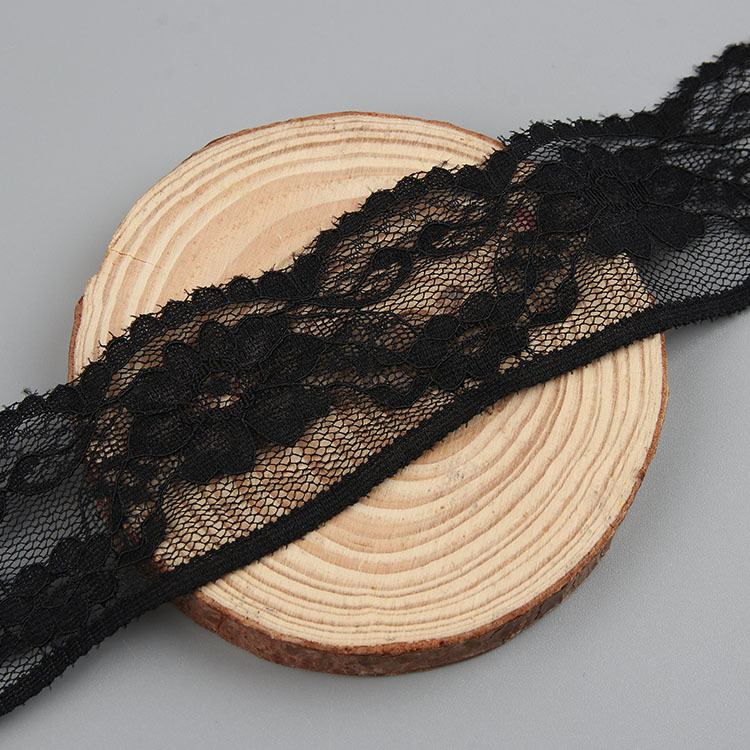 Lace Trim Lingerie Nylon Warp Knit Lace Fabric for Lingerie Wholesale