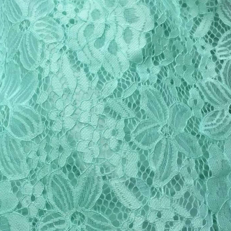 Lace Trim Cutwork Women's Nylon Warp Knit Lace Fabric for Women's Wear