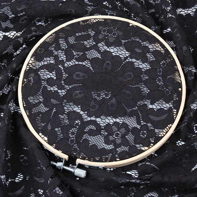 Lace Fabric Eyelash Cutwork Nylon Warp Knit for Women's Wear Wholesale
