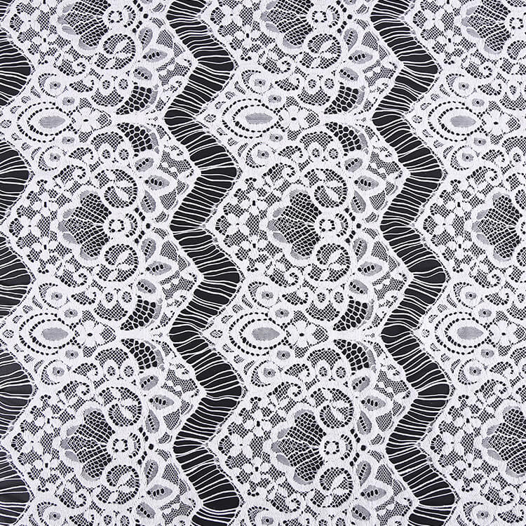 Lace Fabric Eyelash Cutwork Nylon for Apparel Wholesale Supplier