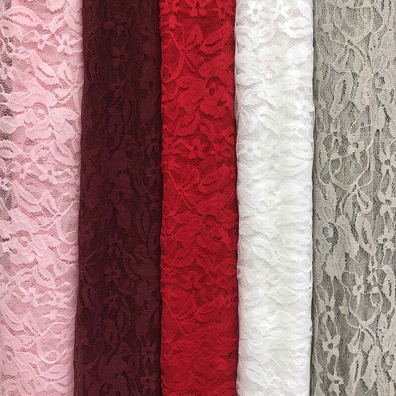 Lace Trim Nylon Warp Knit Lace Fabric for Apparel Wholesale Supplier 4