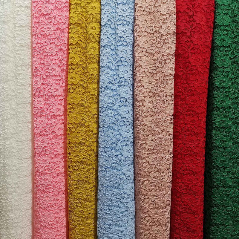 Lace Trim Lace Fabric Cutwork Nylon Warp Knit for Kids Wear Wholesale