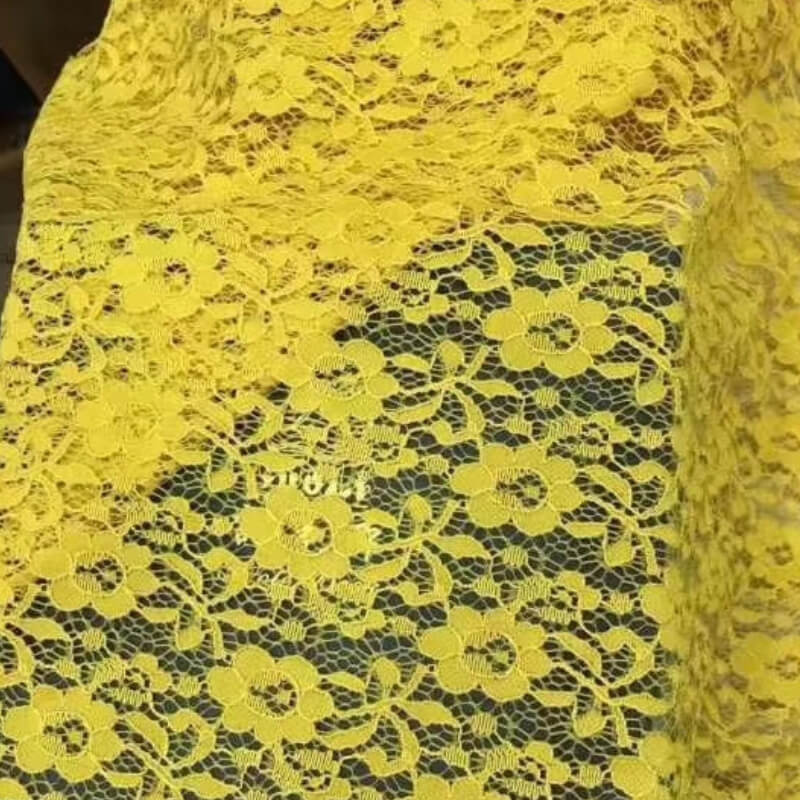 Lace Trim Lace Fabric Cutwork Nylon Warp Knit for Kids Wear Wholesale
