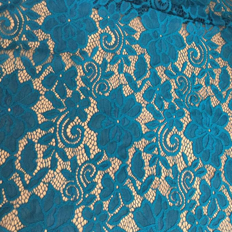 Lace Trim Women's Nylon Warp Knit Lace Fabric for Women's Wear Wholesa