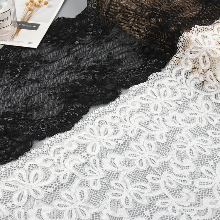 Lace Trim Dress Nylon Lace Fabric for Women's Wear Wholesale Supplier
