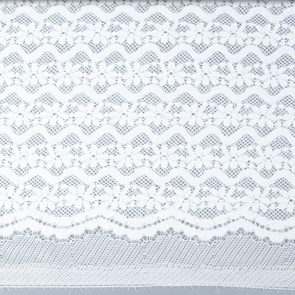 Lace Fabric Feather Nylon Warp Knit Wholesale Supplier