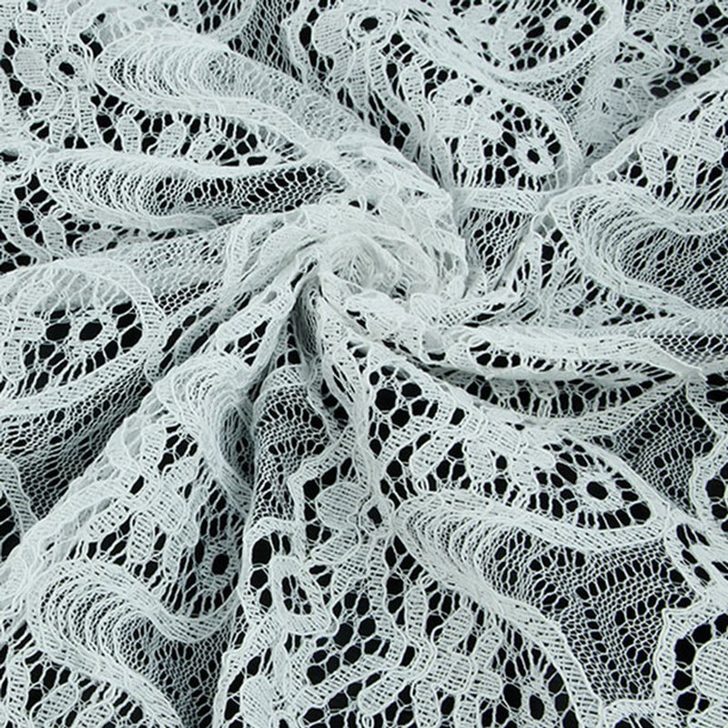 Embroidered Lace Lace Fabric Milk Silk Polyester for Apparel Wholesale