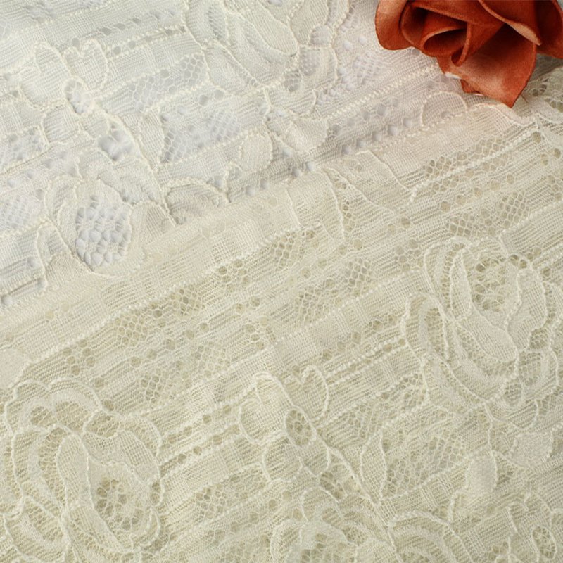 Lace Fabric Dress Bridal Nylon Warp Knit for Women's Wear Wholesale Su