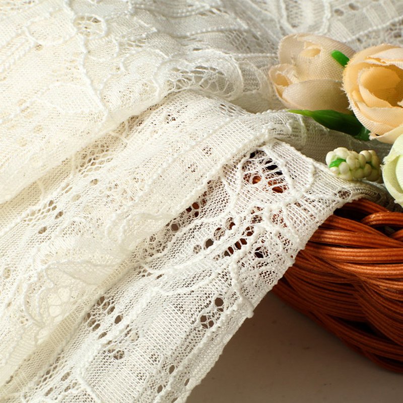 Lace Fabric Dress Bridal Nylon Warp Knit for Women's Wear Wholesale Su 4
