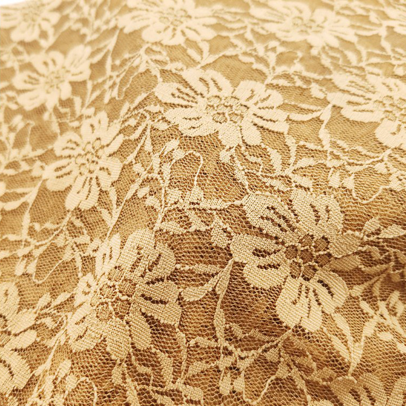 Lace Fabric Chrysanthemum Kids Polyester Warp Knit for Women's Wear Wh