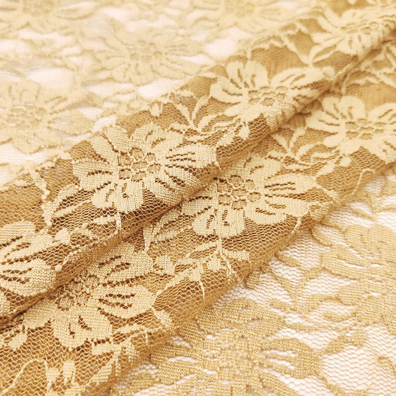 Lace Fabric Chrysanthemum Kids Polyester Warp Knit for Women's Wear Wh 3