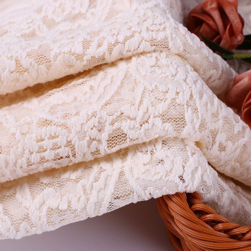 Lace Fabric Dress Cutwork Nylon for Women's Wear Wholesale Supplier