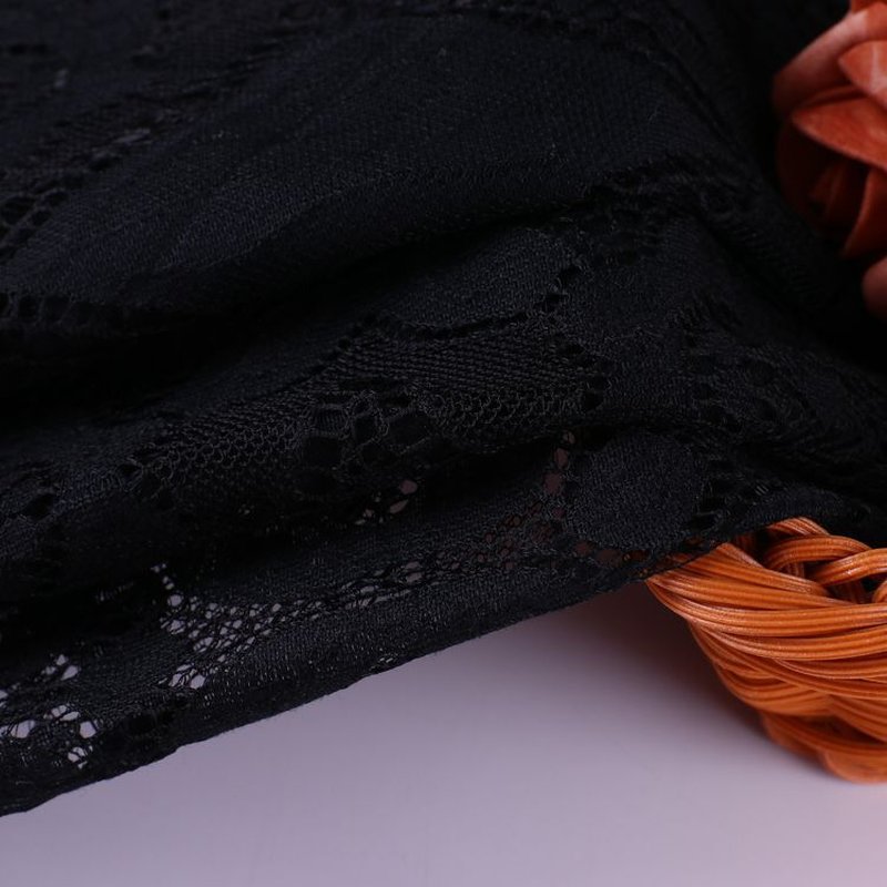 Lace Trim Dress All-Over Nylon Lace Fabric for Women's Wear Wholesale