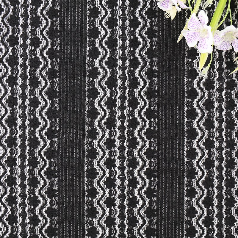 Lace Fabric Dress Cutwork Nylon Warp Knit for Women's Wear Wholesale S